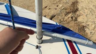 Sunfish Sailboat Beach Tips [upl. by Yleak]