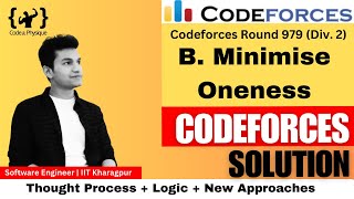 B Minimise Oneness  See the Comments for logic behind  Best Solution  CODEFORCES 979 DIV2 [upl. by Anialed562]