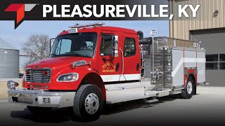 Pleasureville Kentucky Toyne Pumper Fire Apparatus Delivery [upl. by Naashar64]