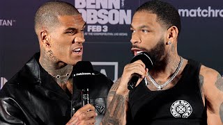 HEATED Conor Benn vs Peter Dobson • Final PRESS CONFERENCE amp ANGRY FACE OFF  Matchroom Boxing [upl. by Nrublim789]