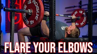 Bench Press Bar Path Why You SHOULD Flare Your Elbows [upl. by Yelime]