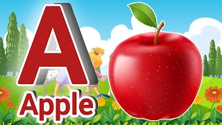 A B C D  Phonics Song  A for Apple B for Ball [upl. by Alacim]