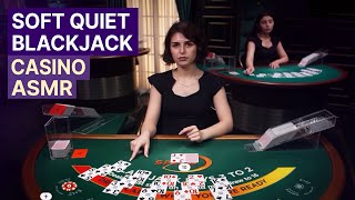 Unintentional ASMR Casino ♣️ Super Soft amp Quiet Blackjack [upl. by Giana768]