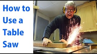 How to Use a Table Saw Woodworking For Beginners 1  woodworkweb [upl. by Elnore]