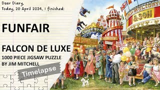 Falcon de Luxe Funfair by Jim Mitchell 1000 piece puzzle released 2012  Timelapse [upl. by Ob]