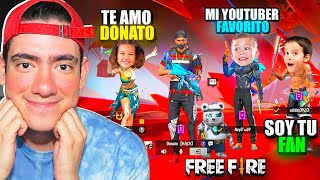 EMPAREJE CON 3 SUSCRIPTORES y ME AYUDARON a SUBIR a DIAMANTE 3 en FREE FIRE   TheDonato [upl. by Jerri466]