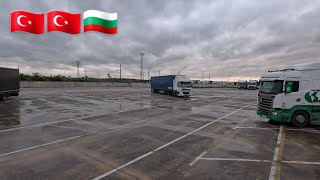 Truck Life  11hours of Despair at Bulgarian Border and Rainy Road to Calafat [upl. by Jardena]