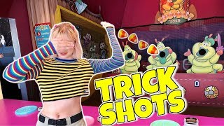 CARNIVAL GAME TRICK SHOTS AT DISNEYLAND [upl. by Rocco]