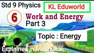 Work and Energy Class 9 Part 3 Chapter 6 English medium malayalam explanation 2024 new syllabus [upl. by Raval]