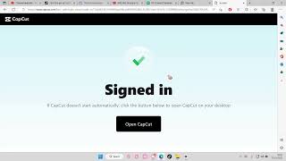 Sign In To CapCut PC Using TikTok Account Tutorial [upl. by Nerhtak]