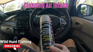 NonInvasive Cleaning of 4D56T Intake on Mitsubishi MN Triton with BlueChem Diesel Spray [upl. by Erminna244]