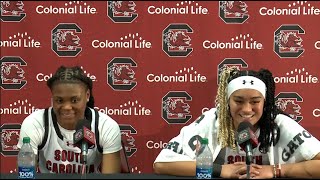 WBB PostGame Tennessee MiLaysia Fulwiley and TeHina Paopao News Conference 030324 [upl. by Nawtna411]