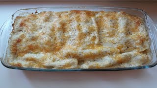 КАННЕЛЛОНИ С ФАРШЕМ ПОД СОУСОМ БЕШАМЕЛЬ  Cannelloni With Sauce Bechame [upl. by Llenrrad638]