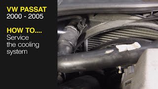 How to Service the cooling system on a VW Passat 2000 to 2005 [upl. by Layton]