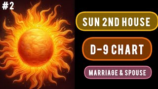 Sun in 2nd house of navamsa D9 chart in Vedic astrology  marriage amp spouse  AstroClick [upl. by Velma602]