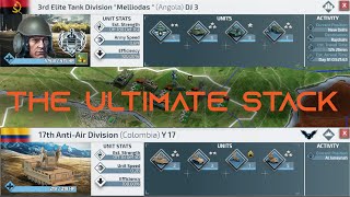 Conflict of Nations World War 3  The Ultimate Land Stack  Full Tutorial [upl. by Ardnuahsal]