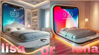 Lisa or Lena 10 PART4 luxurious bedroom funnyfantasy bed cute bedroom edition 2024 [upl. by Foy]