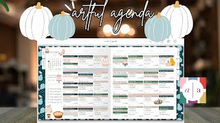 Artful Agenda Plan With Me Turning it into my homeschooling planner [upl. by Florinda]