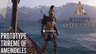 ASSASSINS CREED ODYSSEY GAMEPLAY  Prototype Trireme of Ameinokles PS4 XBOX ONE [upl. by Wyndham]