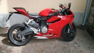 Ducati 899 Panigale exhaust sound acceleration and fly by [upl. by Eiznikam]