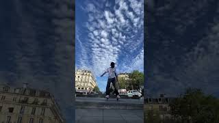 Skating with my Icon in Paris  Bastien Salabanzi  🔥🇫🇷🛹 olympics [upl. by Lexi379]