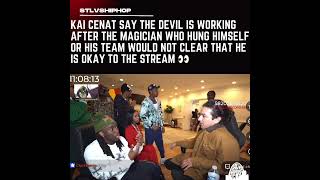 KaiCenat magician refuses to clarify that he is okay to the chat [upl. by Ynohtnaleahcim]