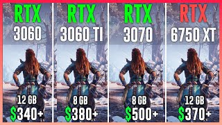 RTX 3060 vs RTX 3060 TI vs RTX 3070 vs RX 6750 XT  Test in 12 Games [upl. by Ecam]