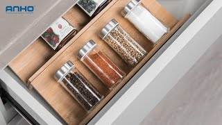 Glass kitchen seasoning storage bottles are elegant and practical [upl. by Airod832]