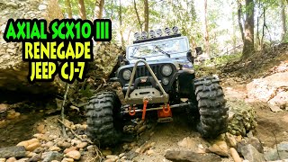 Renegade 110 Axial SCX10 III Jeep CJ7 subscribe ‎axialvideos crawlerrc [upl. by Rosenquist]