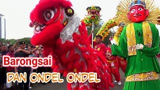 Ondel Ondel dan BARONGSAI  Dua Budaya dalam SATU PARADE [upl. by Eelirrem]