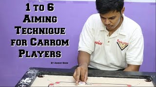 Hindi Carrom Coaching EP04  1 To 6 Aiming Technique of Carrom [upl. by Rickie179]