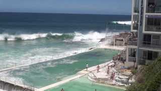 Big tide at Bondi Icebergs pool 8 Dec 2013 [upl. by Etsirk]