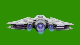 Rear view of spaceship green screen  Scifi Futuristic Space [upl. by Mungam285]