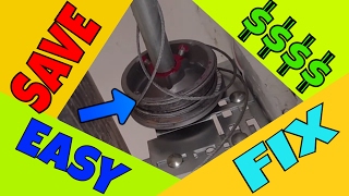 🆕 Garage Door Cable Off  EASY FIX [upl. by Waldemar]