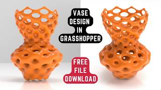 How to Create JawDropping Vase Designs in Grasshopper  Free Grasshopper Definition Download [upl. by Anicul]