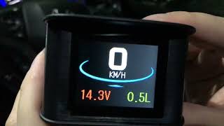 OBD P10 HUD Meter Function and Colour Setting [upl. by Ariajaj]