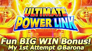 BIG WIN Bonus NEW Ultimate Power Link Egypt Three Bonuses in my First Attempt at Barona Casino [upl. by Cocks]