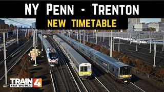 TSW4  NEW TIMETABLE lolol  NYPTrenton  trainsimworld4 [upl. by Avert]