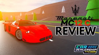 Maserati MC12 Corsa Review in Car Dealership Tycoon [upl. by Ardyce]