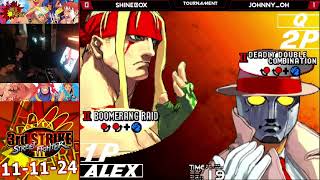 3rd Strike  Shinebox Alex vs johnnyoh Q  Red Parry NYC 111124 [upl. by Gnuoy]