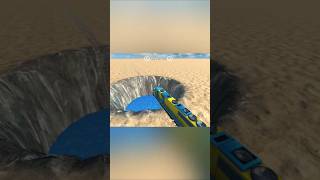 Train Crash Into The Pothole TrainCrashVideo TrainShorts TrainVideo TrainGames TrainGameVideo [upl. by Lekram]