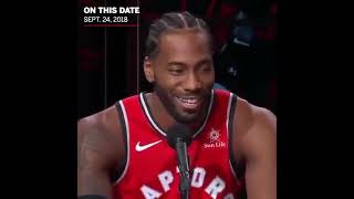 Kawhi Leonard everyone How can you forget THIS moment 😆  shorts [upl. by Ennairda]