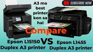 Best printer ink A3 printer Epson L15150 Duplex Epson L1455 Duplex Printer mobile WiFi print 2024 [upl. by Adne]