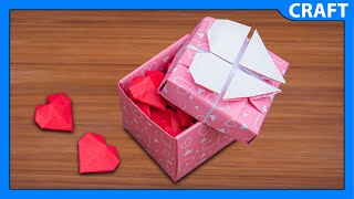 How To Make an Origami Heart Box With Lid [upl. by Svensen]