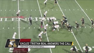 Tristan Beal answered the call at quarterback for Abilene High [upl. by Samtsirhc199]