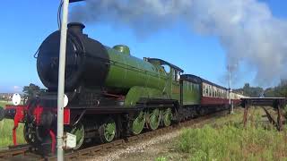 Steam Train B12 8572 Passes Sheringham West LC 01092017 [upl. by Htez]