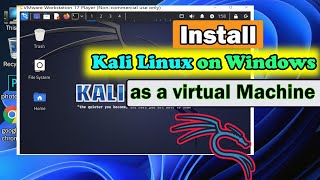 How to Install Kali Linux on Windows as Virtual Machine [upl. by Sej]