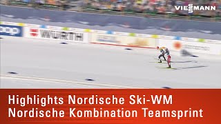 Nordische SkiWM  Nordische Kombination l Teamsprint [upl. by Danyette]