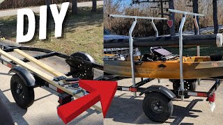 Easy DIY Kayak Trailer Build YOU can do it [upl. by Cinimmod]