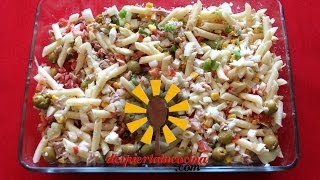 Cómo preparar Ensalada de Pasta fácil [upl. by Coop870]